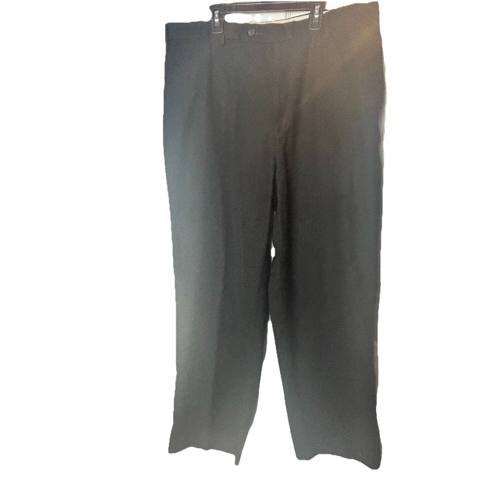 Geoffrey Beene Men's 36x29 Dress Pants Wool Blend Flat Front‎ Black Office